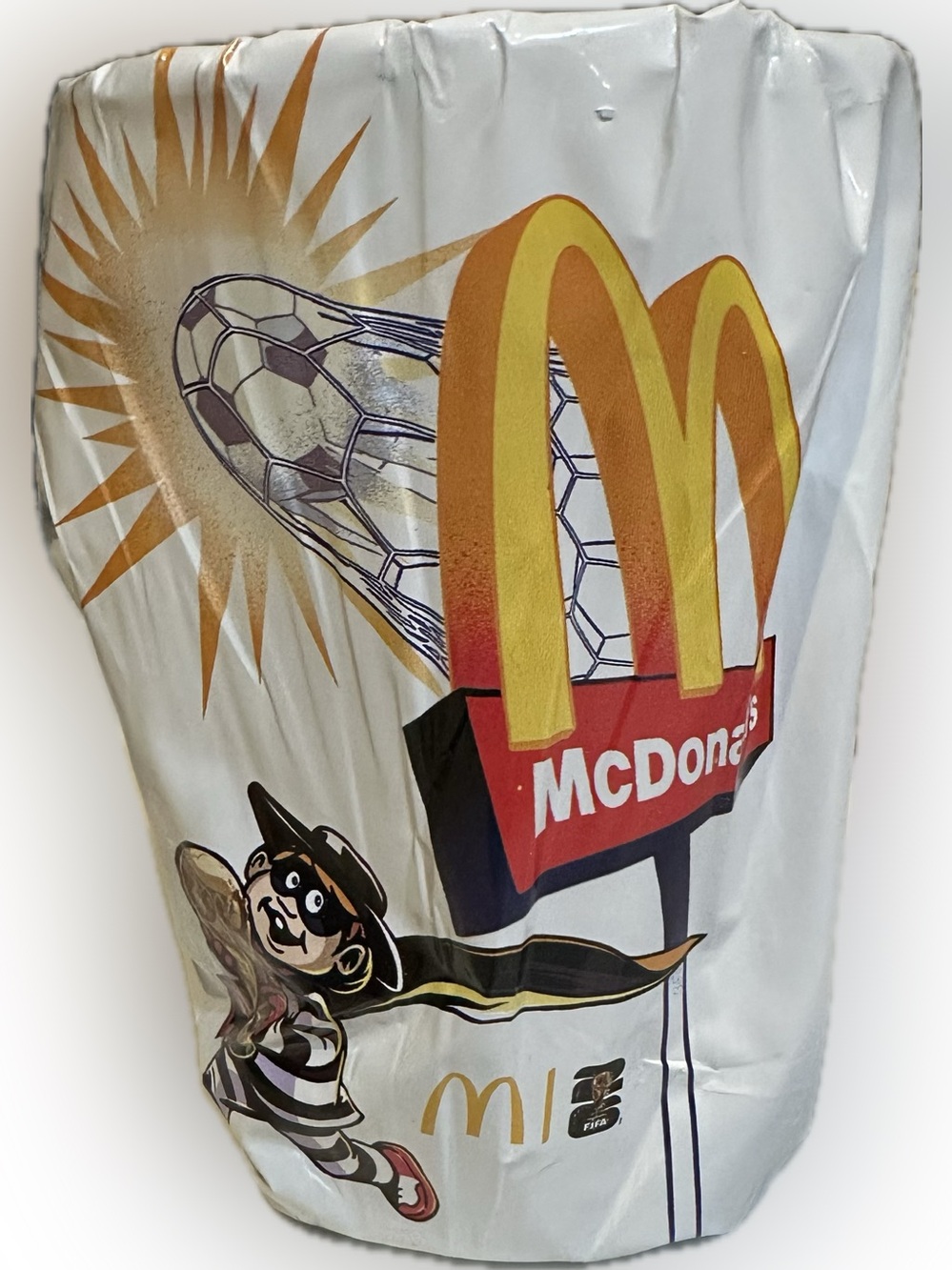 MCDONALDS SOCCER WORLD CUP MCDONALD’S SEALED COLLECTIBLE SURPRISE  FOOTBALL 20OZ